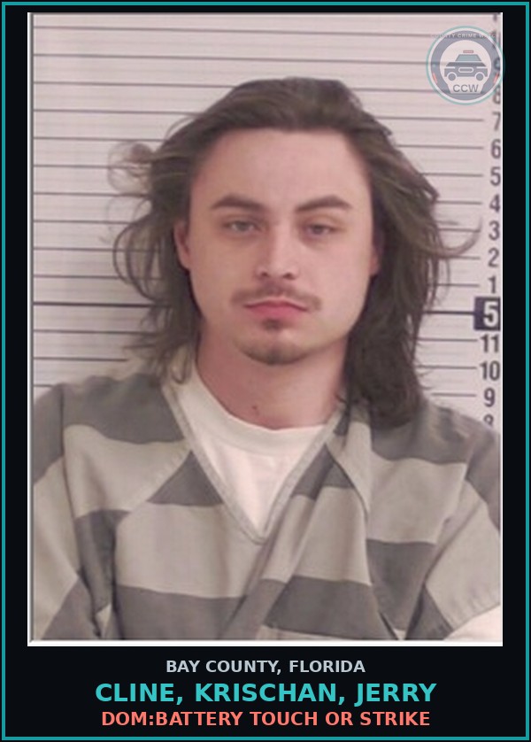 Booking mugshot of CLINE, KRISCHAN, JERRY in Bay County