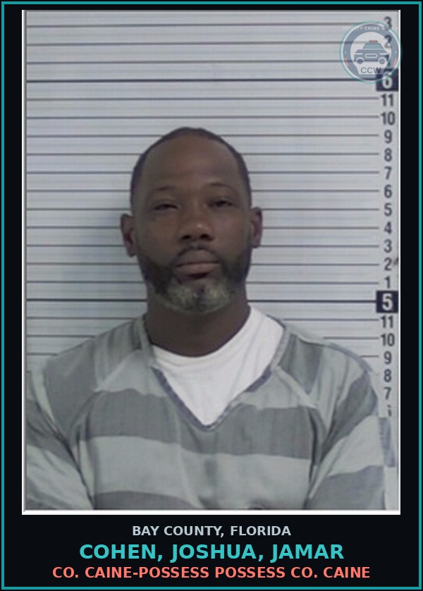 Booking mugshot of COHEN, JOSHUA, JAMAR in Bay County