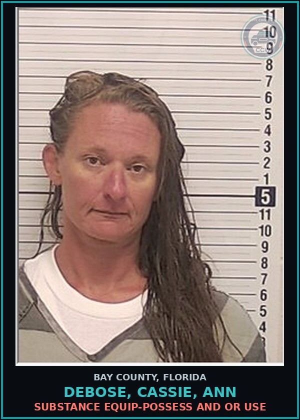 Booking mugshot of DEBOSE, CASSIE, ANN in Bay County
