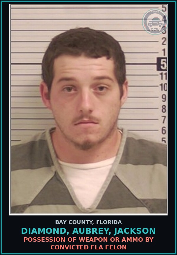 Booking mugshot of DIAMOND, AUBREY, JACKSON in Bay County