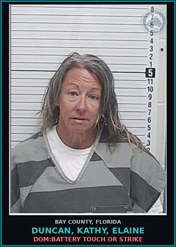 Booking mugshot of DUNCAN, KATHY, ELAINE in Bay County