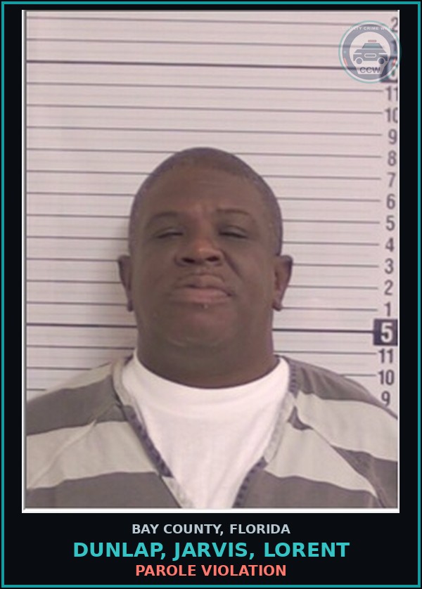 Booking mugshot of DUNLAP, JARVIS, LORENT in Bay County
