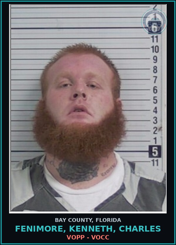 Booking mugshot of FENIMORE, KENNETH, CHARLES in Bay County