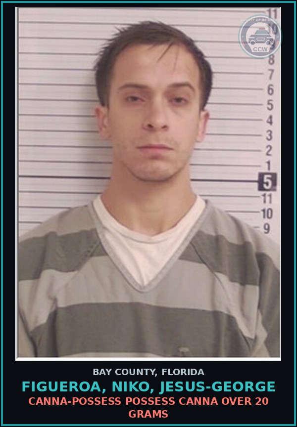 Booking mugshot of FIGUEROA, NIKO, JESUS-GEORGE in Bay County