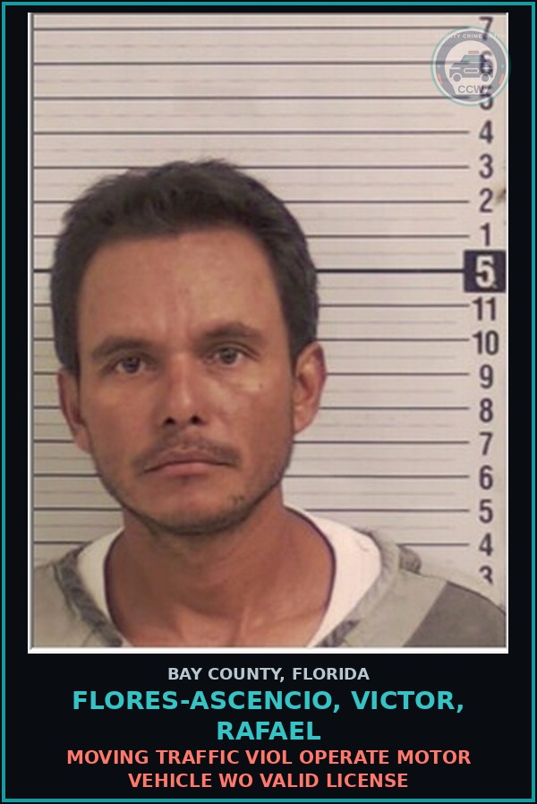 Booking mugshot of FLORES-ASCENCIO, VICTOR, RAFAEL in Bay County