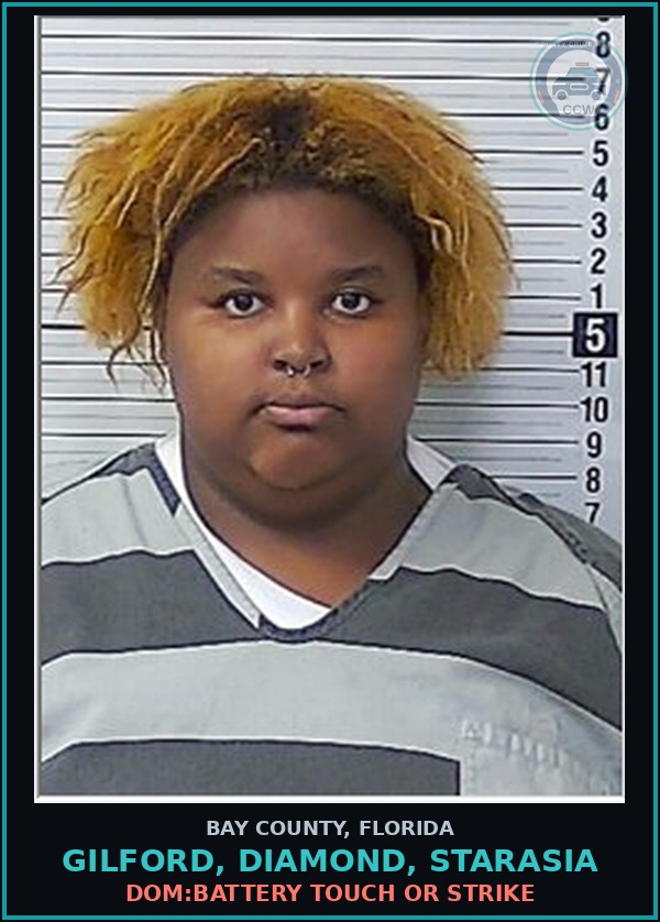 Booking mugshot of GILFORD, DIAMOND, STARASIA in Bay County