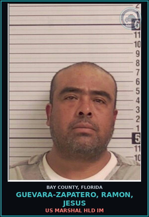 Booking mugshot of GUEVARA-ZAPATERO, RAMON, JESUS in Bay County