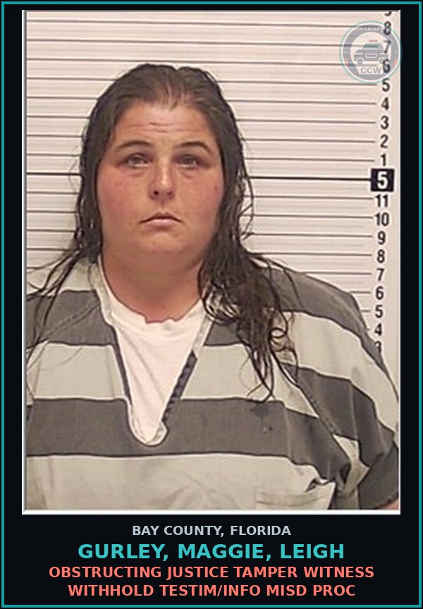 Booking mugshot of GURLEY, MAGGIE, LEIGH in Bay County