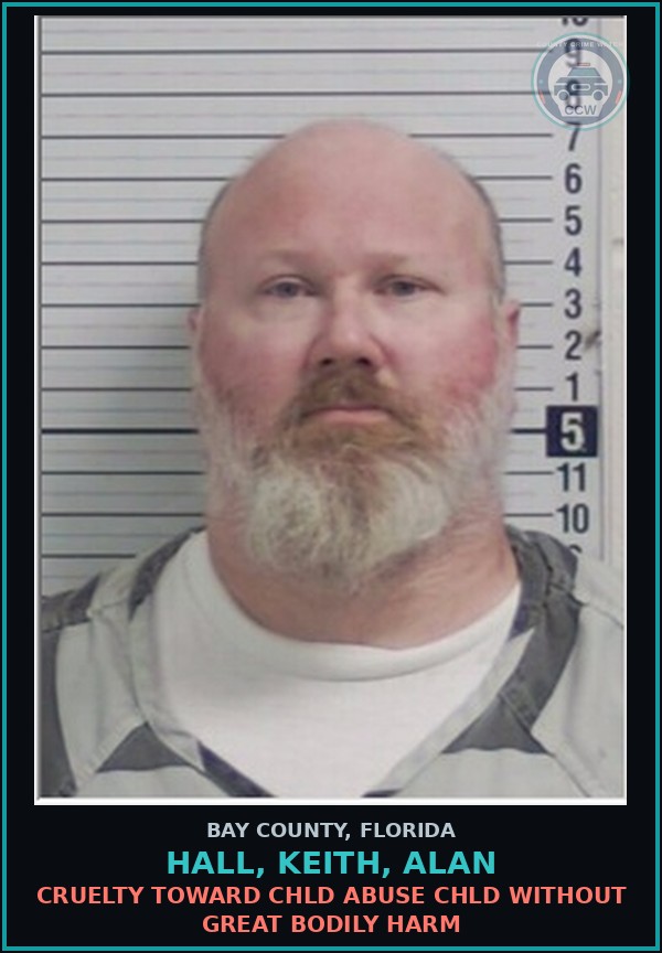 Booking mugshot of HALL, KEITH, ALAN in Bay County
