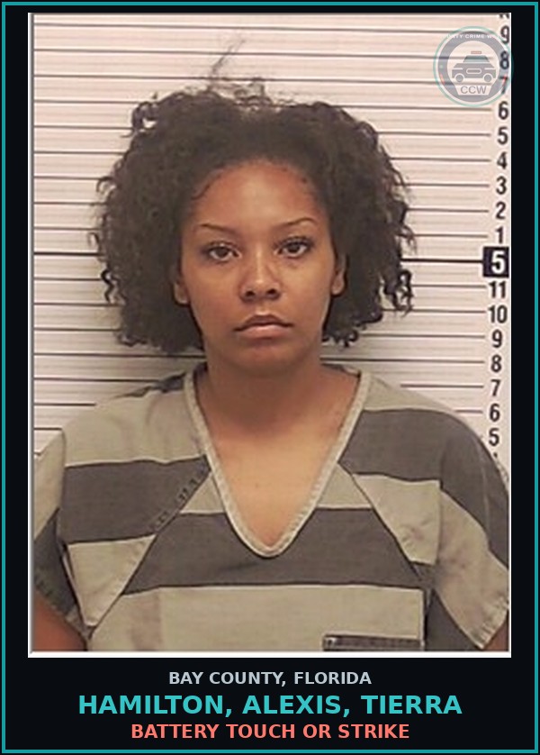 Booking mugshot of HAMILTON, ALEXIS, TIERRA in Bay County