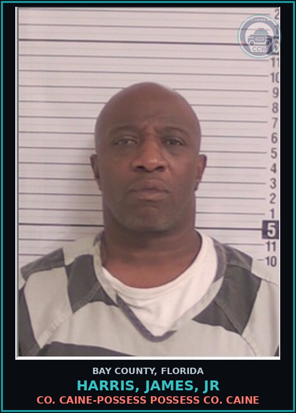 Booking mugshot of HARRIS, JAMES, JR in Bay County