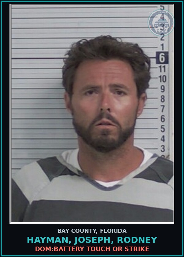 Booking mugshot of HAYMAN, JOSEPH, RODNEY in Bay County