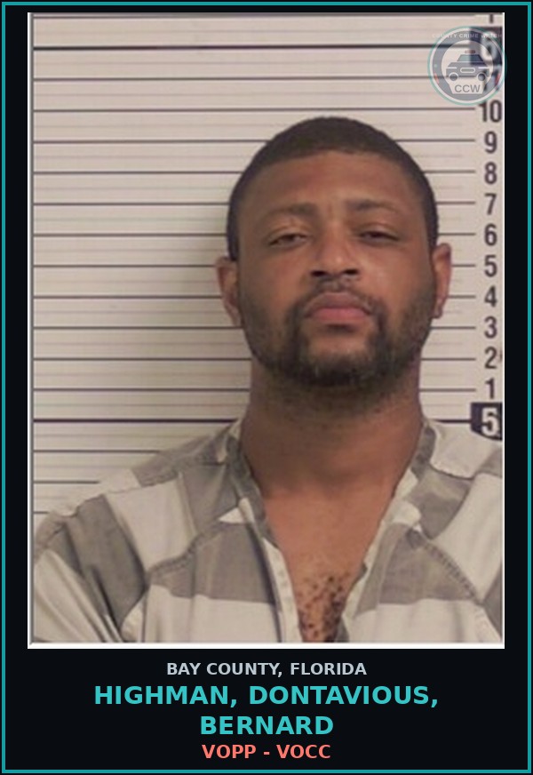 Booking mugshot of HIGHMAN, DONTAVIOUS, BERNARD in Bay County