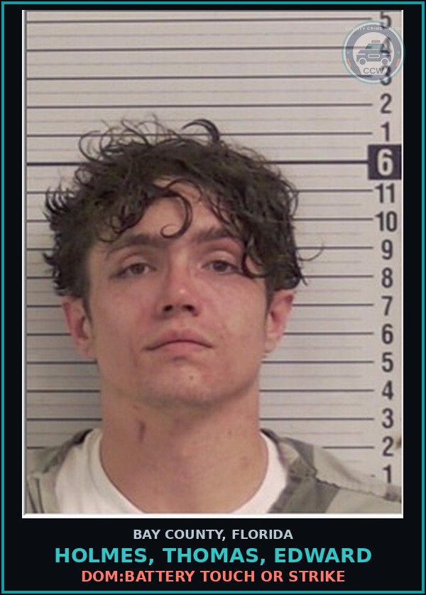 Booking mugshot of HOLMES, THOMAS, EDWARD in Bay County
