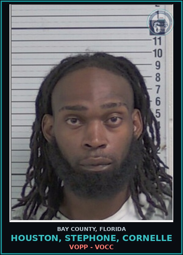 Booking mugshot of HOUSTON, STEPHONE, CORNELLE in Bay County