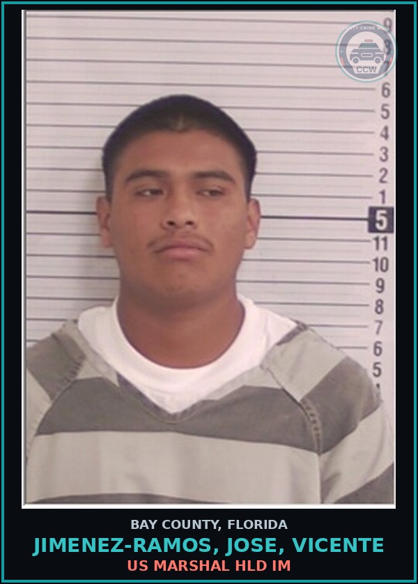 Booking mugshot of JIMENEZ-RAMOS, JOSE, VICENTE in Bay County