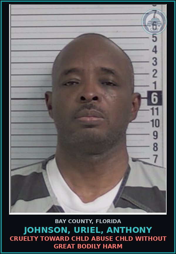 Booking mugshot of JOHNSON, URIEL, ANTHONY in Bay County