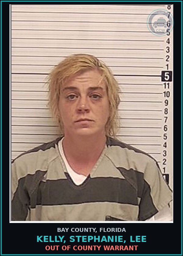 Booking mugshot of KELLY, STEPHANIE, LEE in Bay County