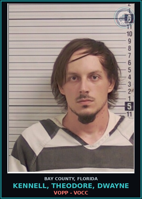 Booking mugshot of KENNELL, THEODORE, DWAYNE in Bay County