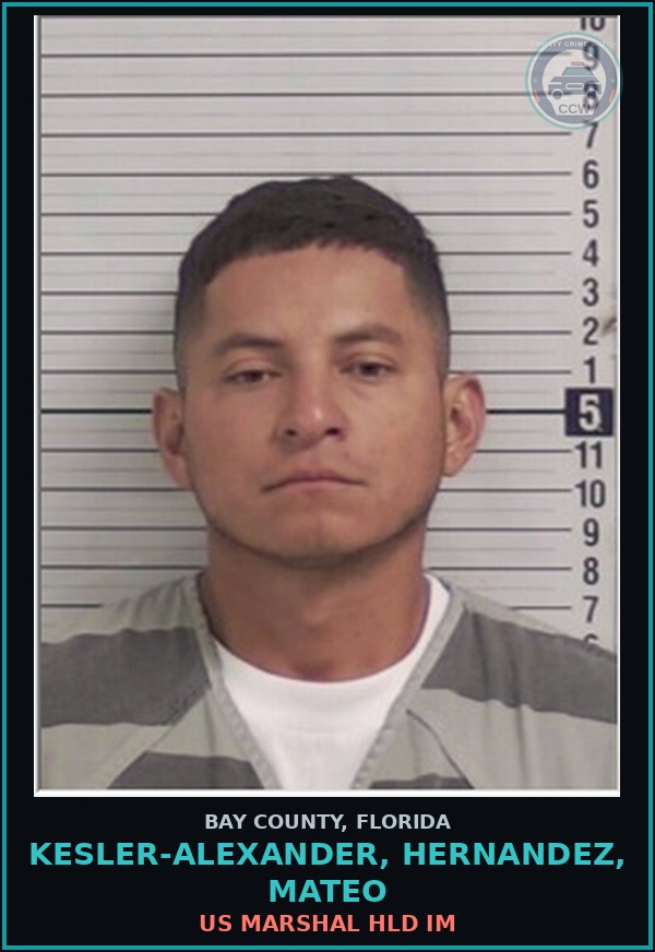 Booking mugshot of KESLER-ALEXANDER, HERNANDEZ, MATEO in Bay County