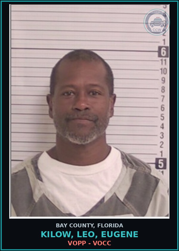 Booking mugshot of KILOW, LEO, EUGENE in Bay County