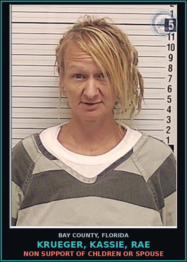Booking mugshot of KRUEGER, KASSIE, RAE in Bay County