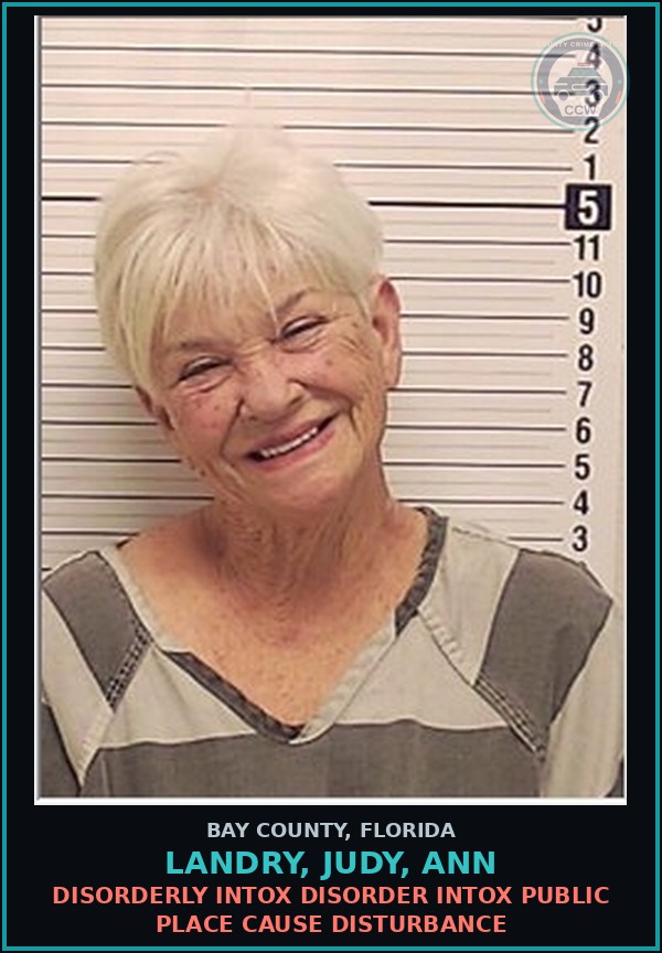Booking mugshot of LANDRY, JUDY, ANN in Bay County