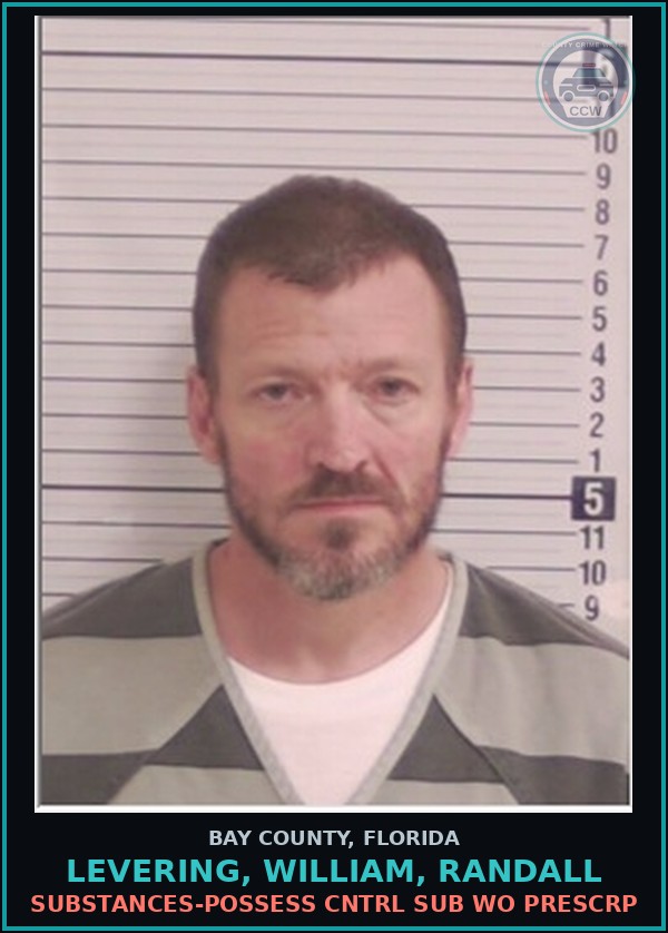 Booking mugshot of LEVERING, WILLIAM, RANDALL in Bay County