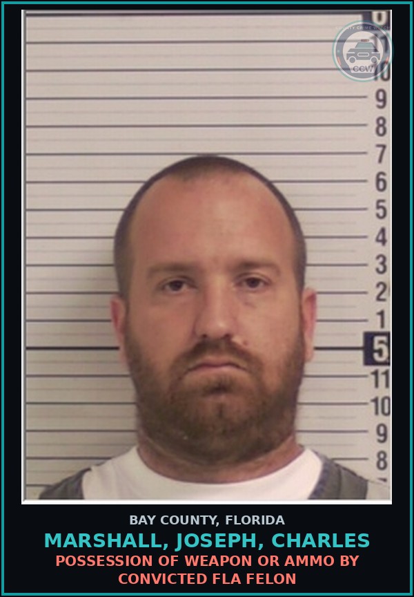 Booking mugshot of MARSHALL, JOSEPH, CHARLES in Bay County