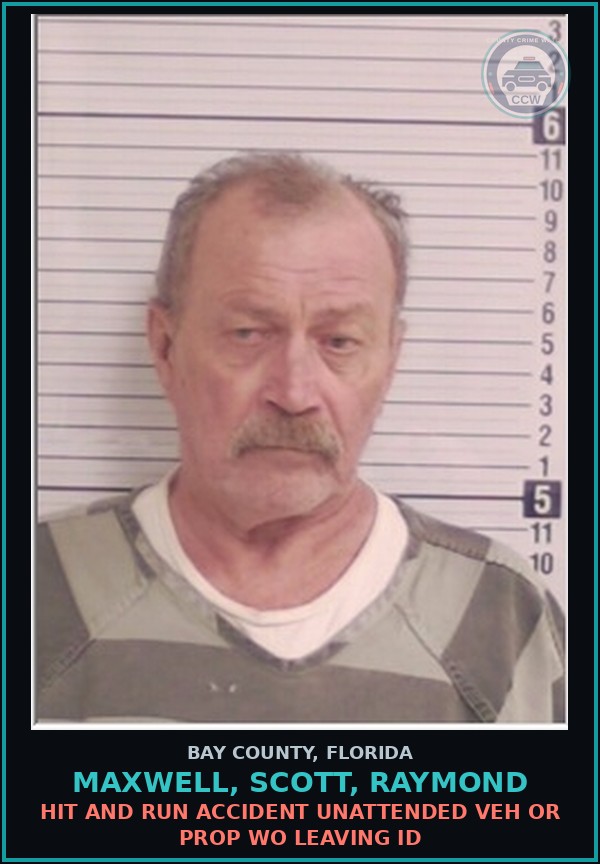 Booking mugshot of MAXWELL, SCOTT, RAYMOND in Bay County