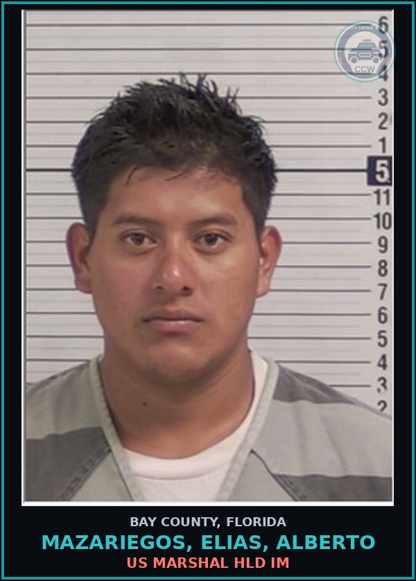Booking mugshot of MAZARIEGOS, ELIAS, ALBERTO in Bay County