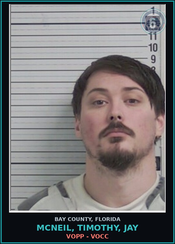 Booking mugshot of MCNEIL, TIMOTHY, JAY in Bay County