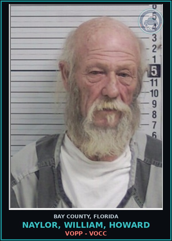 Booking mugshot of NAYLOR, WILLIAM, HOWARD in Bay County
