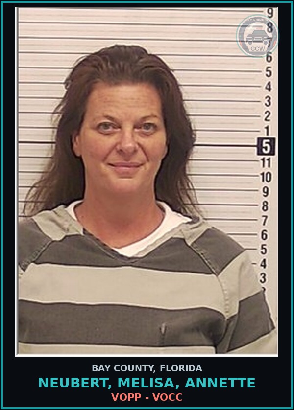Booking mugshot of NEUBERT, MELISA, ANNETTE in Bay County