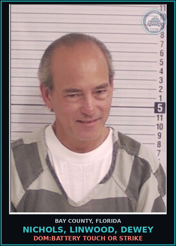 Booking mugshot of NICHOLS, LINWOOD, DEWEY in Bay County
