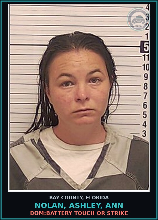 Booking mugshot of NOLAN, ASHLEY, ANN in Bay County