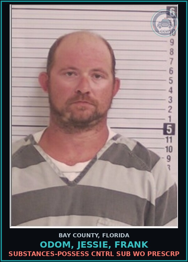 Booking mugshot of ODOM, JESSIE, FRANK in Bay County