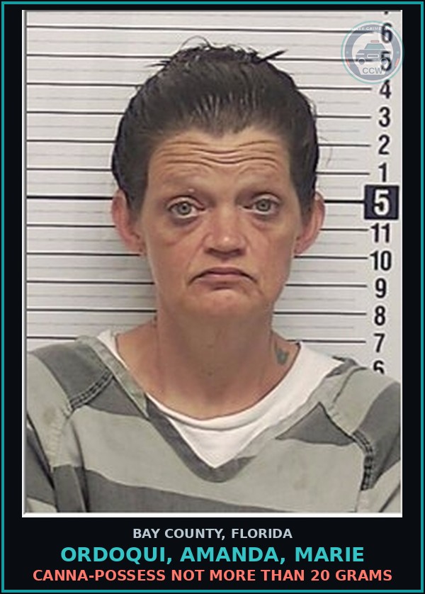 Booking mugshot of ORDOQUI, AMANDA, MARIE in Bay County