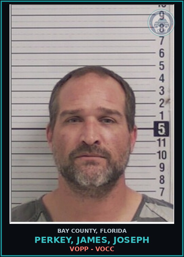 Booking mugshot of PERKEY, JAMES, JOSEPH in Bay County