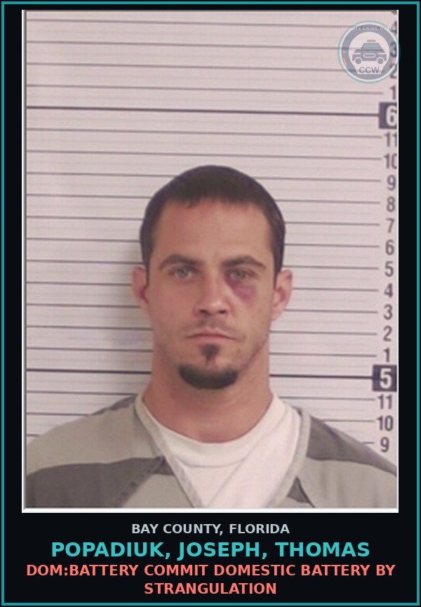 Booking mugshot of POPADIUK, JOSEPH, THOMAS in Bay County