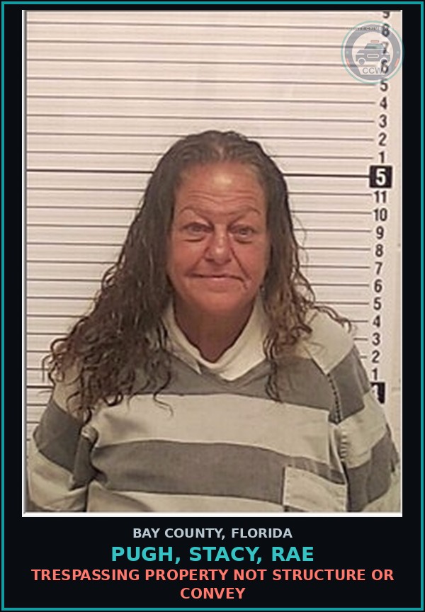 Booking mugshot of PUGH, STACY, RAE in Bay County