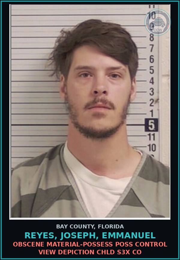 Booking mugshot of REYES, JOSEPH, EMMANUEL in Bay County