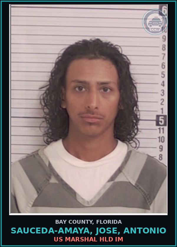 Booking mugshot of SAUCEDA-AMAYA, JOSE, ANTONIO in Bay County