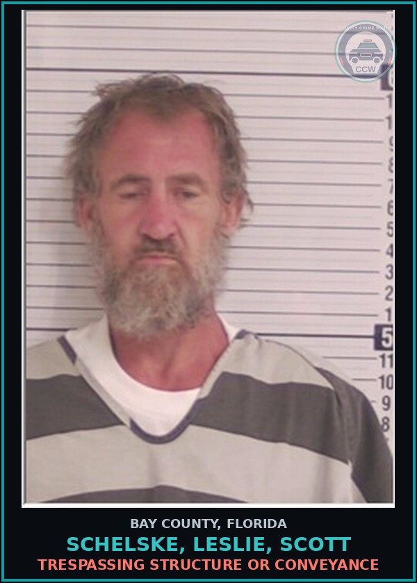 Booking mugshot of SCHELSKE, LESLIE, SCOTT in Bay County