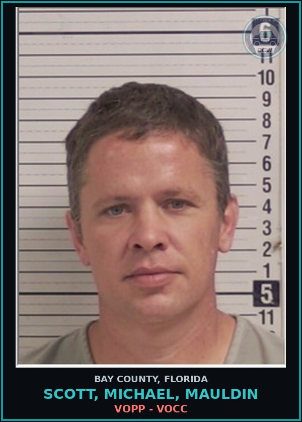 Booking mugshot of SCOTT, MICHAEL, MAULDIN in Bay County