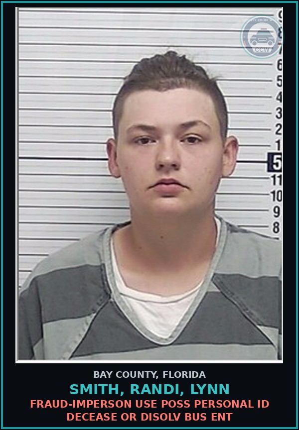 Booking mugshot of SMITH, RANDI, LYNN in Bay County