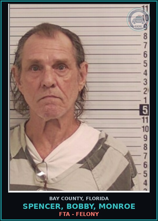 Booking mugshot of SPENCER, BOBBY, MONROE in Bay County
