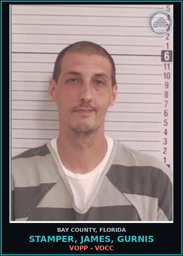 Booking mugshot of STAMPER, JAMES, GURNIS in Bay County