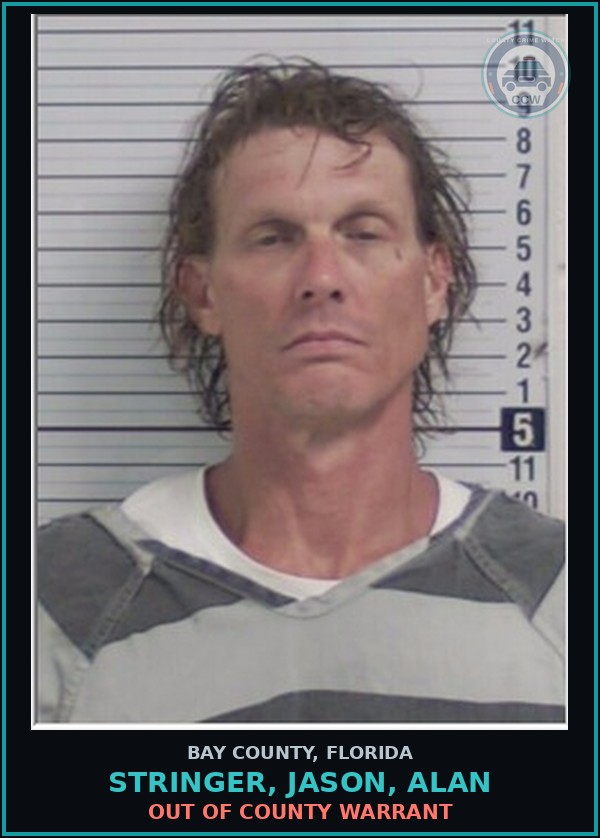 Booking mugshot of STRINGER, JASON, ALAN in Bay County