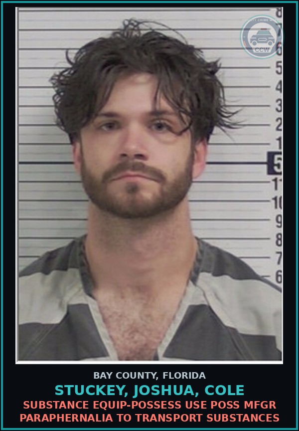 Booking mugshot of STUCKEY, JOSHUA, COLE in Bay County
